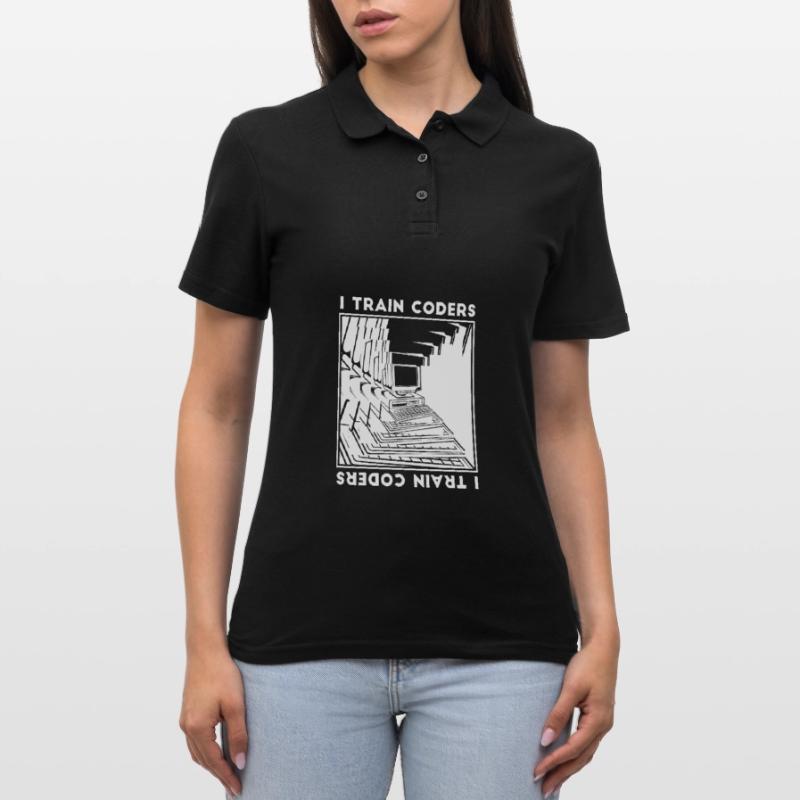 Entwickler Coder Programmierer Rechner Frauen Polo Shirt