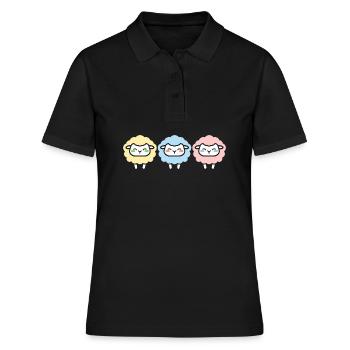Sheep - Women's Polo Shirt - black - Front - Ailine (174cm)