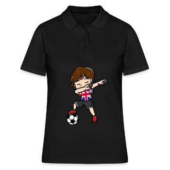 Dabbing Young Football Players United - Polo Femme - noir - Devant - Ailine (174cm)
