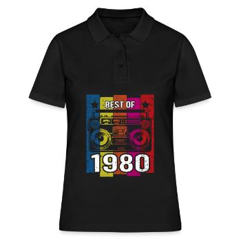 Best Of 1980 Stereo Radio Cassette Player - Women's Polo Shirt - black - Front - Ailine (174cm)