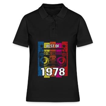 Best Of 1978 Stereo Radio Kassettenspieler - Frauen Polo Shirt - Schwarz - Vorne - Ailine (174cm)