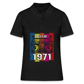 Best Of 1971 Stereo Radio Kassettenspieler - Frauen Polo Shirt - Schwarz - Vorne - Ailine (174cm)
