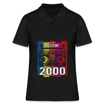 Best Of 2000 Stereo Radio Cassette Player - Women's Polo Shirt - black - Front - Ailine (174cm)