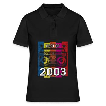 Meilleur du lecteur de cassette radio stéréo 2003 - Polo Femme - noir - Devant - Ailine (174cm)