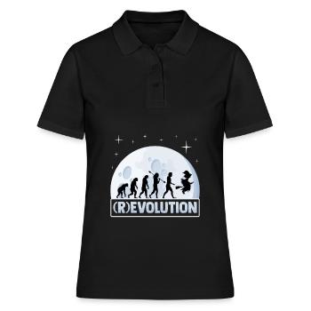 (r)évolution Primates fantomatiques, Led - Polo Femme - noir - Devant - Ailine (174cm)