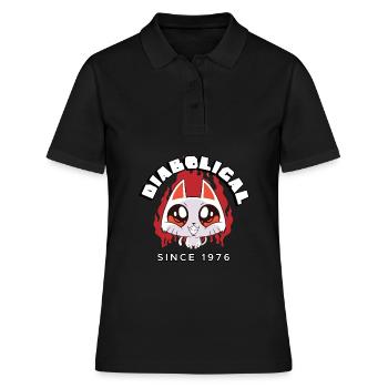 | diabolique depuis 1976 Tshirt d’anniversaire | - Polo Femme - noir - Devant - Ailine (174cm)