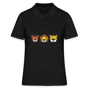humour safari - Polo Femme - noir - Devant - Ailine (174cm)