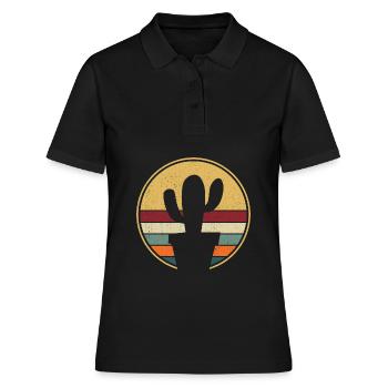 Cactus arbuste Cactus piquant jardinier de jardin - Polo Femme - noir - Devant - Ailine (174cm)
