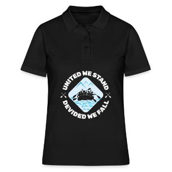 Rafting Canoë Kayak d’eau vive - Polo Femme - noir - Devant - Ailine (174cm)