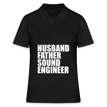 Tontechniker Sound Audio Engineer - Frauen Polo Shirt - Schwarz - Vorne - Ailine (174cm)