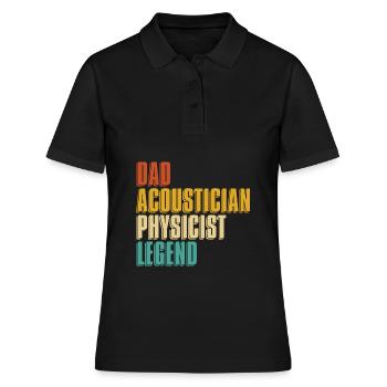 Physik Physiker - Frauen Polo Shirt - Schwarz - Vorne - Ailine (174cm)