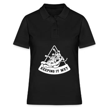 Rafting Canoë Kayak d’eau vive - Polo Femme - noir - Devant - Ailine (174cm)
