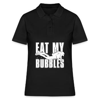Scuba Tauchen Taucher Tauchsport - Frauen Polo Shirt - Schwarz - Vorne - Ailine (174cm)