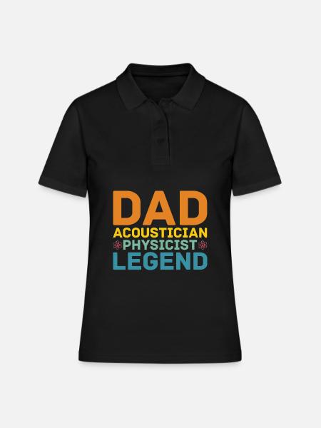 Physik Physiker - Frauen Polo Shirt - Schwarz