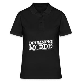 Spielmannszug Fanfarenzug Trommeln Trommler - Frauen Polo Shirt - Schwarz - Vorne - Ailine (174cm)