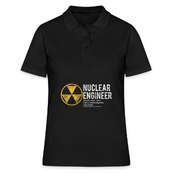 Physik Physiker - Frauen Polo Shirt - Schwarz - Vorne - Ailine (174cm)