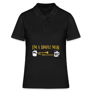 Trombone - Women's Polo Shirt - black - Front - Ailine (174cm)