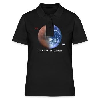 Chemise Mars, Rêvez plus grand et Occupy Mars - Polo Femme - noir - Devant - Ailine (174cm)