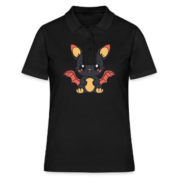 Baby Dragon - Women's Polo Shirt - black - Front - Ailine (174cm)