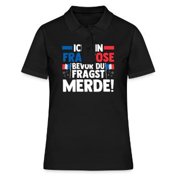 Français Français France - Polo Femme - noir - Devant - Ailine (174cm)