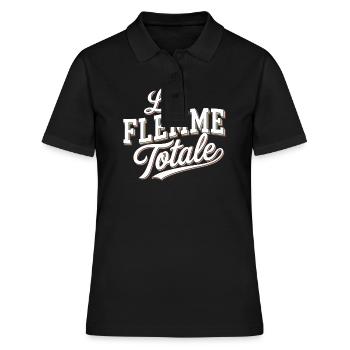 La flemme totale - Polo Femme - noir - Devant - Ailine (174cm)