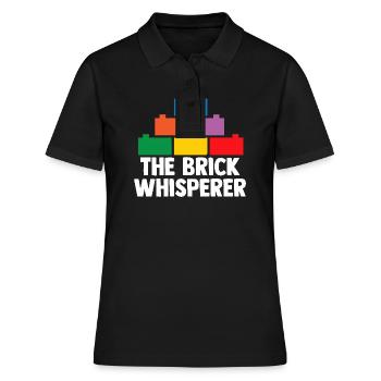 Brick Builder Toys Blocks Clamping Blocks Bricks - Women's Polo Shirt - black - Front - Ailine (174cm)