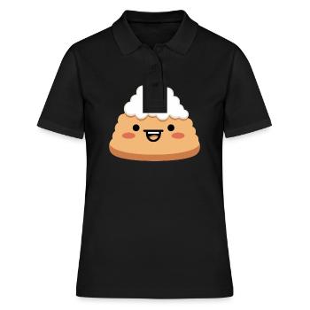 Onigiri japonais - Polo Femme - noir - Devant - Ailine (174cm)