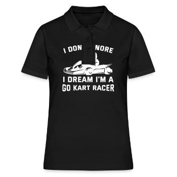 Go Kart Racer Drôle Go-Kart Racing Citation Gokart - Polo Femme - noir - Devant - Ailine (174cm)