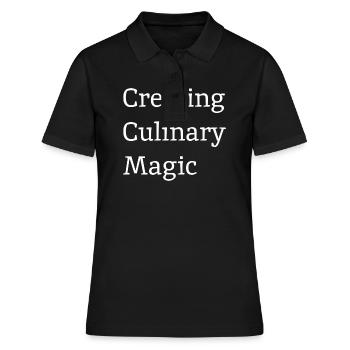 Créer de la magie culinaire - Polo Femme - noir - Devant - Ailine (174cm)