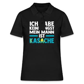 Kasachen Kasachstan - Frauen Polo Shirt - Schwarz - Vorne - Ailine (174cm)