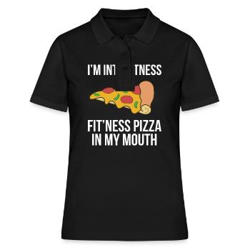 Pizza - Women's Polo Shirt - black - Front - Ailine (174cm)