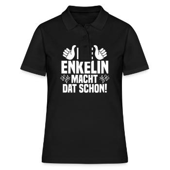 Enkelin - Frauen Polo Shirt - Schwarz - Vorne - Ailine (174cm)