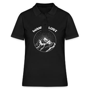 Wanderlust Hiking Lovers Hiking - Polo Femme - noir - Devant - Ailine (174cm)