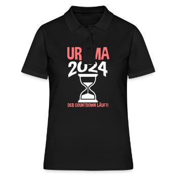 Urgroßmutter 2024 Uroma - Frauen Polo Shirt - Schwarz - Vorne - Ailine (174cm)