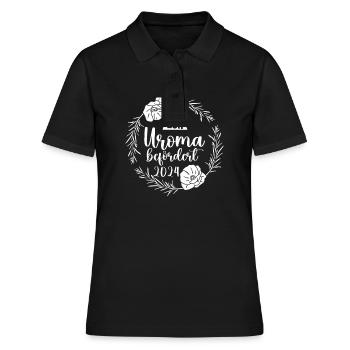 Urgroßmutter 2024 Uroma - Frauen Polo Shirt - Schwarz - Vorne - Ailine (174cm)