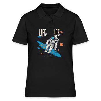 LA VIE DANS L’ESPACE - Polo Femme - noir - Devant - Ailine (174cm)