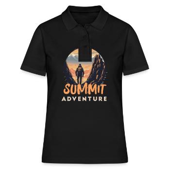 SUMMIT ADVENTURE - Women's Polo Shirt - black - Front - Ailine (174cm)