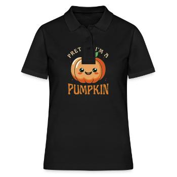 Citrouille paresseux Halloween Costume, faire semblant que je suis un - Polo Femme - noir - Devant - Ailine (174cm)