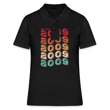 Millésime 2009 cadeaux légende pour 14 ans - 14ème - Polo Femme - noir - Devant - Ailine (174cm)