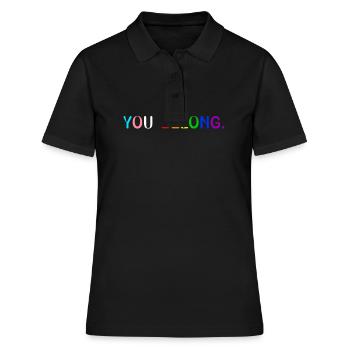 Gay Pride LGBTQ Soutien Funny LGBT Pride Month - Polo Femme - noir - Devant - Ailine (174cm)