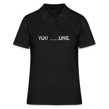 Gay Pride LGBTQ Soutien Funny LGBT Pride Month - Polo Femme - noir - Devant - Ailine (174cm)