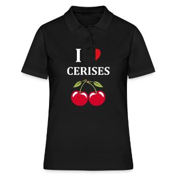 cerise - Polo Femme - noir - Devant - Ailine (174cm)