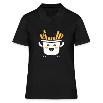 frites - Polo Femme - noir - Devant - Ailine (174cm)