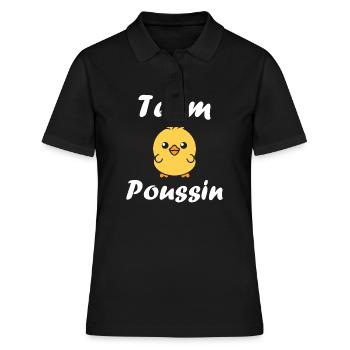 Team poussin - Polo Femme - noir - Devant - Ailine (174cm)