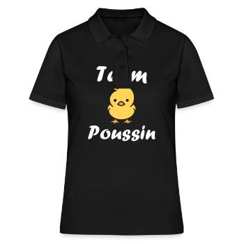 Team poussin - Polo Femme - noir - Devant - Ailine (174cm)