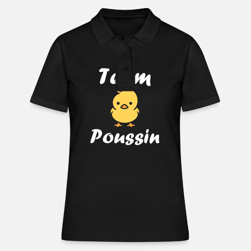 Team poussin - Polo Femme - noir