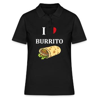 Amour Petit burrito - Polo Femme - noir - Devant - Ailine (174cm)