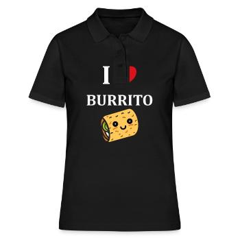 Amour Petit burrito - Polo Femme - noir - Devant - Ailine (174cm)
