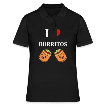 Amour Petit burrito - Polo Femme - noir - Devant - Ailine (174cm)