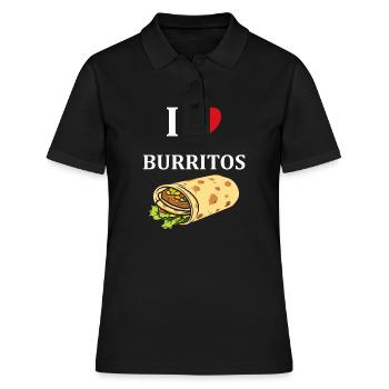 Amour Petit burrito - Polo Femme - noir - Devant - Ailine (174cm)